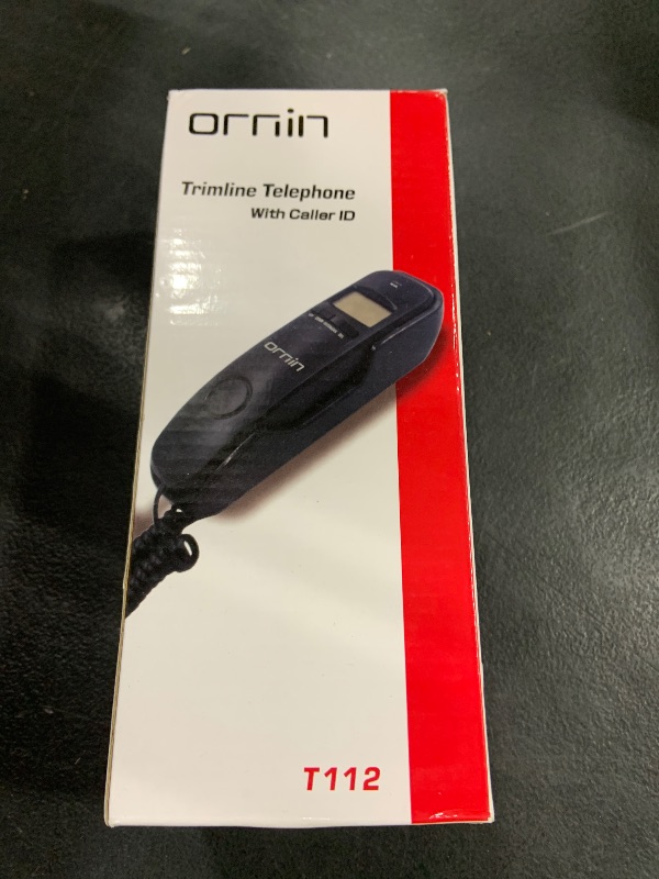 Photo 1 of Ornin T112 Trimline Corded Telephone with Caller ID(Black)