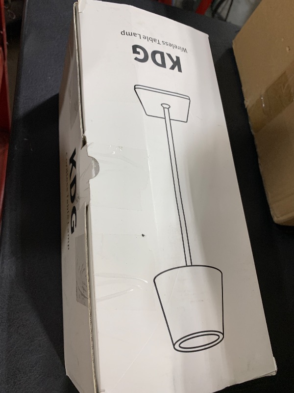 Photo 1 of KDG 2 Pack Cordless Table Lamp,Portable LED Desk Lamp, 5000mAh Battery Operated, 3 Color Stepless Dimming Up, for Restaurant/Bedroom/Bars/Outdoor Party/Camping/Coffee Shop Night Light(Black)