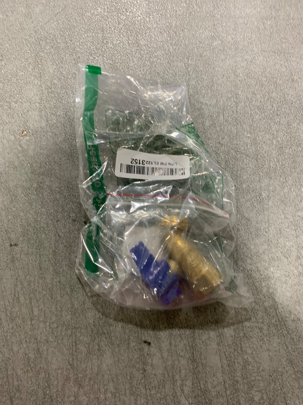 Photo 1 of 1 Piece XFITTING 1/2'' Female Threaded X 3/4'' Garden Hose Threaded Hose Bibb No-Kink, 1/4 Turn, Brass, Water or Oil