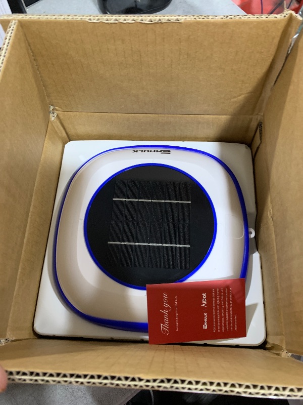 Photo 1 of ENHULK Solar Pool Ionizer, Floating Water Cleaner and Purifier - Cleans Pools Up to 45,000 Gallons, Ideal for Above Ground, In-Ground Pools, Spas, and Hot Tubs(Blue)