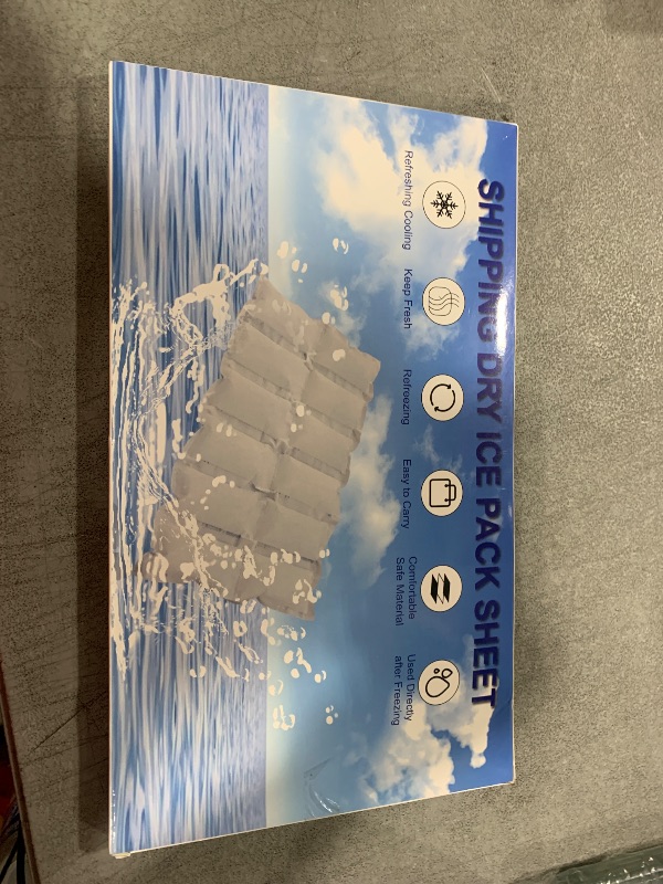 Photo 1 of Dry Ice Packs for Shipping Frozen Food, Reusable Shipping Ice Packs Freezer Ice Packs for Coolers, Flexible Gel Packs for Mailing, Cold Pack for Shipping Food, 7"x13" 6 Sheets