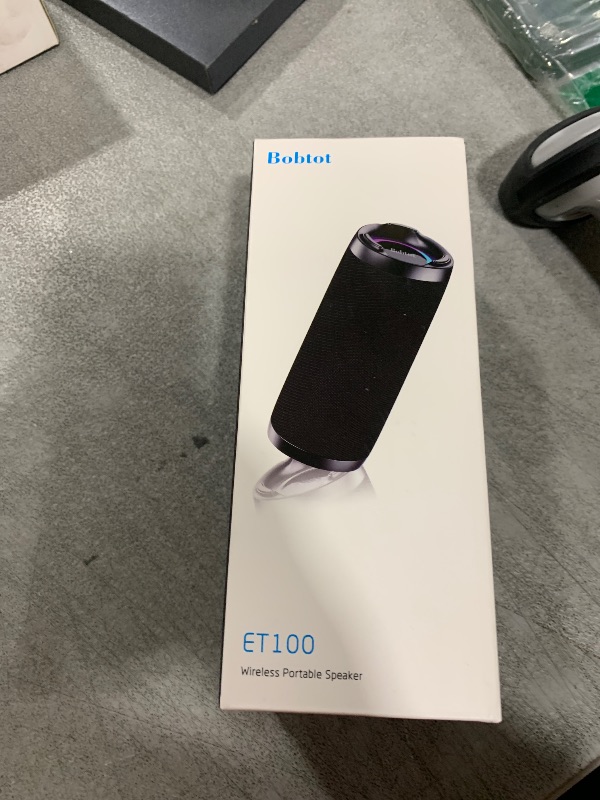 Photo 1 of Bobtot Portable Bluetooth Speaker, IPX6 Waterproof Speaker with Punchy Bass, 15W Loud Sound, RGB, 15H Playtime, Dual Pairing for Party, Camping, Beach, Red