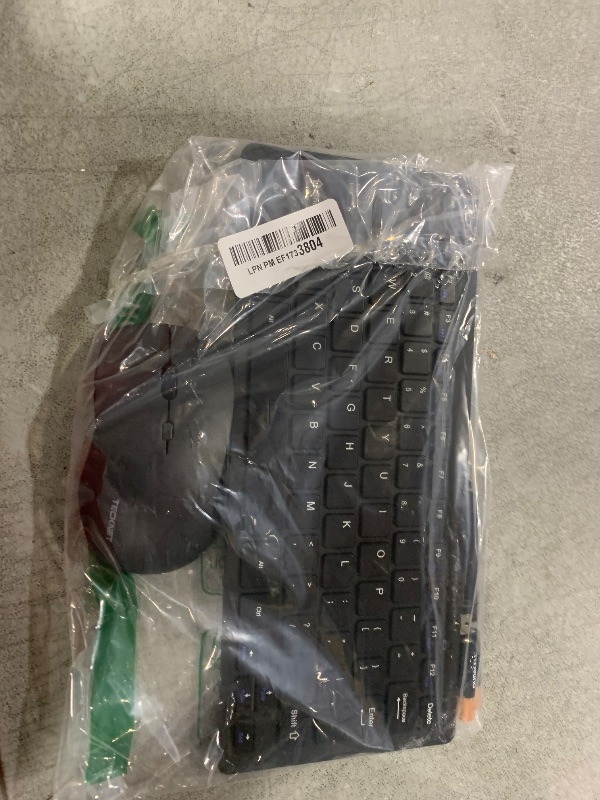Photo 1 of TECKNET Wireless Keyboard and Mouse Combo, Mini Cordless Computer Keyboard and Mouse Set 2.4GHz, Silent Adjustable 1600 DPI, Quiet Click, Lag-Free for Computer, Laptop, PC, Windows, Mac, Chrome OS