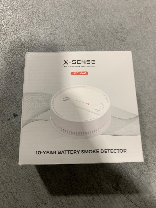 Photo 1 of X-Sense  Detector, 10-Year Battery Smoke Fire Alarm with Photoelectric Sensor, LED Indicator & Silence Button, 1-Pack