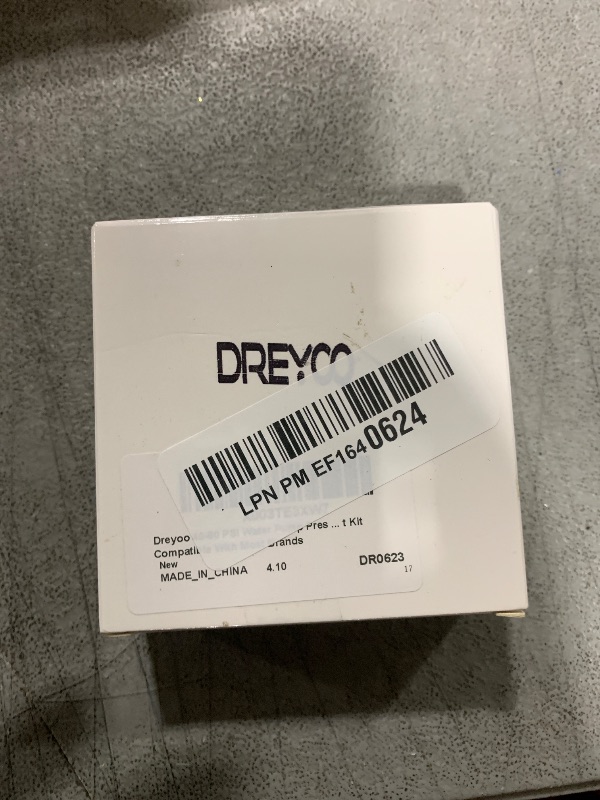 Photo 1 of Dreyoo 40-80 PSI Water Pump Pressure Switch Assembly for 12V 24V 110V 115V, Adjustable Switch Replacement Kit Compatible With Most Brands