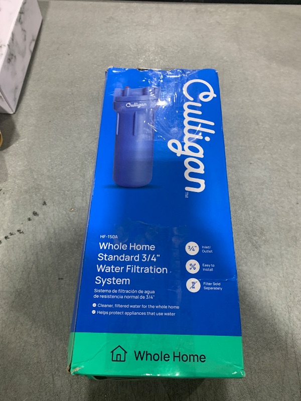 Photo 1 of Culligan HF-150A Whole Standard Duty 3/4 Inlet/Outlet Water Filter Housing, Blue
