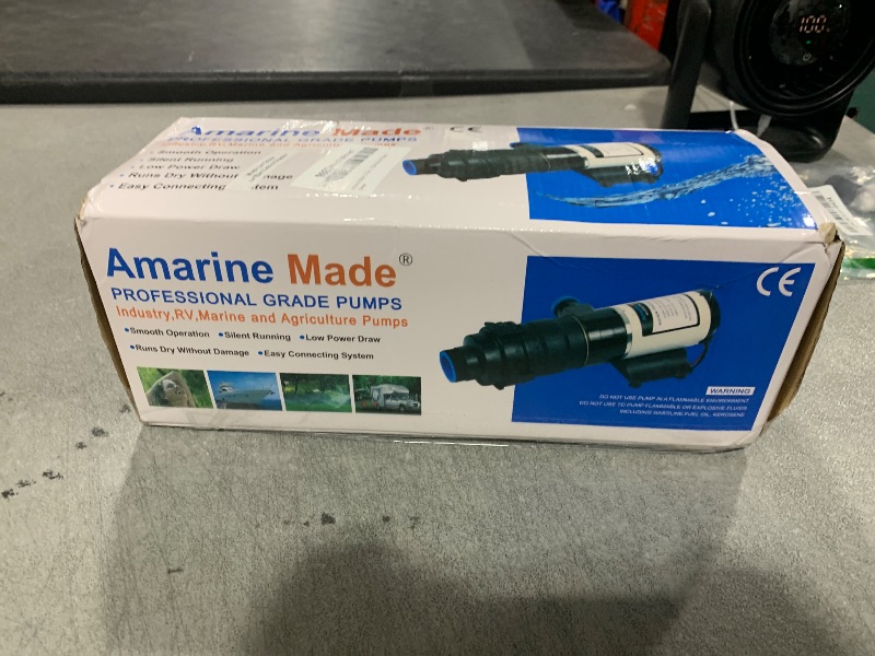 Photo 1 of Amarine Made 12V Self-priming RV Macerator Pump RV Mount Macerator Waste Water Pump 45 LPM 12GPM Boat Marine