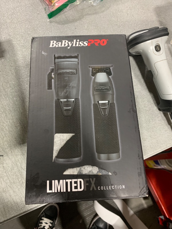 Photo 1 of BaBylissPRO LIMITEDFX Clipper and Trimmer Prepack - Matte Black