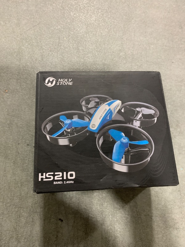 Photo 1 of Holy Stone Mini Drone for Kids and Beginners RC Nano Quadcopter Indoor Small Helicopter Plane with Auto Hovering, 3D Flips, Headless Mode and 3 Batteries, Great Gift Toy for Boys and Girls, HS210 Blue