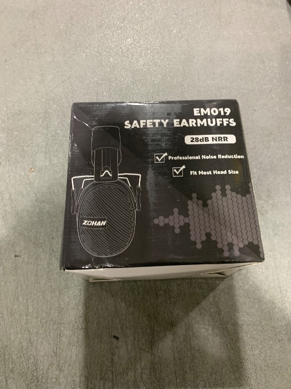 Photo 1 of ZOHAN 019 Noise Cancelling Headphones for Adult - NRR 28dB Hearing Protection Ear Muffs for Working, Shooting, Mowing, Autism, Construction