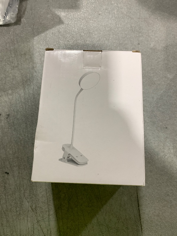 Photo 1 of Mubarek Desk Light,3600mAh Battery Operated Light,5 Brightness+5 Color Clip on Reading Lamp,400LM 36 LED Desk Lamp with Clamp,Rechargeable Lamps Cordless Lamps, Reading Lights for Books in Bed,Table