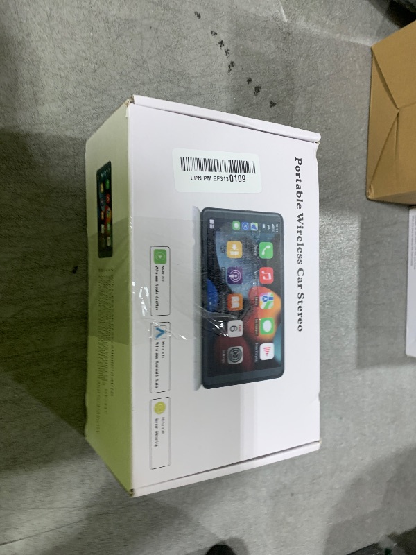 Photo 1 of Portable Wireless with Apple CarPlay and Android Auto Screen for Car, 7" HD Touch Screen Car Stereo with Mirror Link, Bluetooth 5.2, Backup Camera, AUX,FM Transmitter for All Vehicle