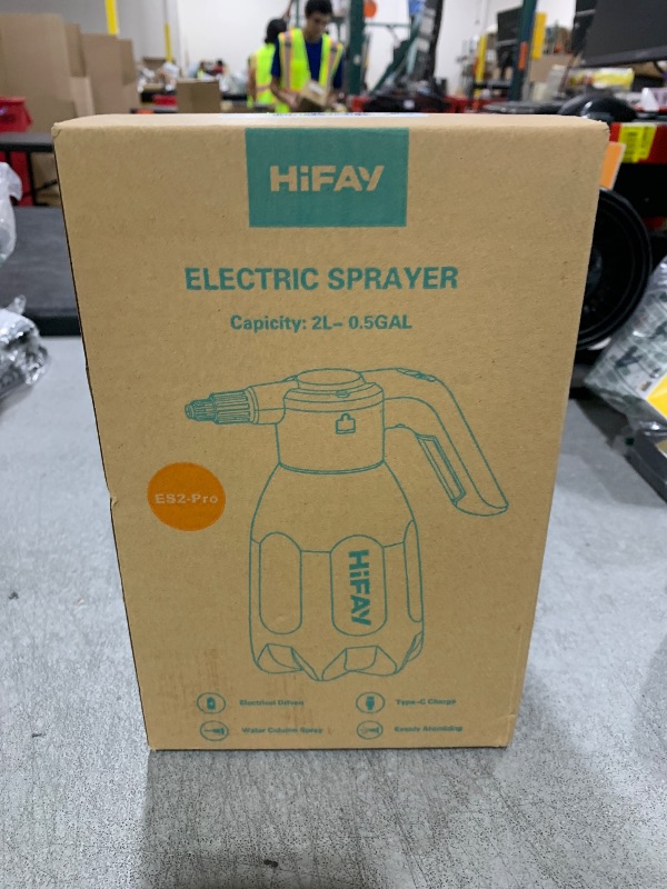 Photo 1 of HIFAY ES2-PRO Electric Spray Bottle 2L/0.5Gallon, Rechargeable Battery Powered Sprayer Spray 60 Bottles On a Single Charge, Automatic Plant Mister?Pump Sprayer,Indoor Watering Can for Plants