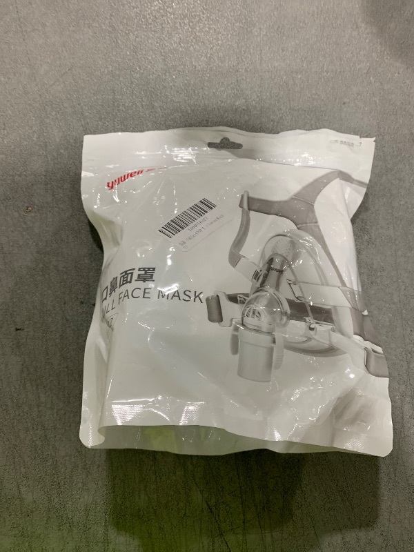 Photo 1 of Full Face CPAP Mask, Comfort Series Nasal CPAP Mask, Reuse Full Cover Mask Replacement Accessory Includes Headgear Strap, Frame, Elbow and Nasal Cushion, Covers Nose and Mouth (L)