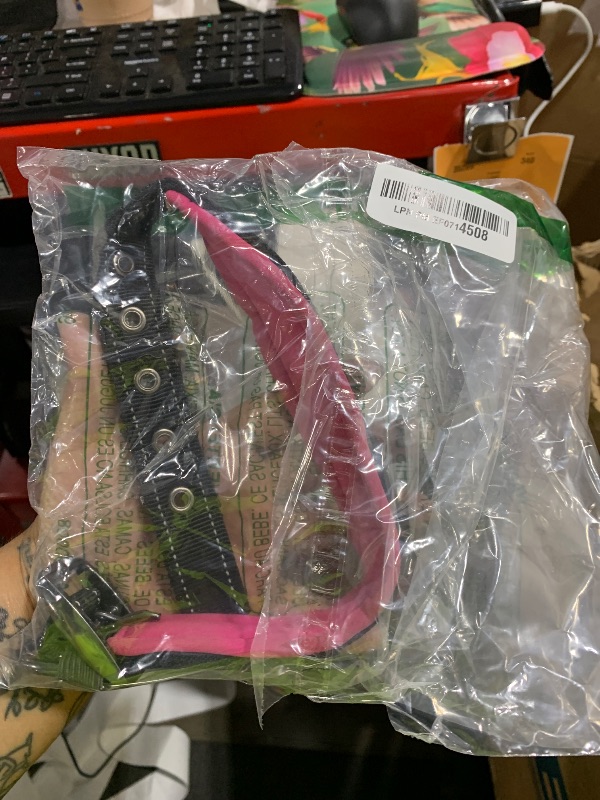 Photo 1 of Black Rhino Double Handle Dog Leash - Heavy Duty Adjustable Leash for Large Dogs That Pull - Reflective Two Handle Neoprene Padded Design - 5 to 6 ft - Includes Pouch for Treats and Essentials - Pink