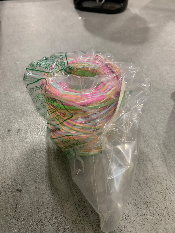 Photo 1 of G2PLUS Colored 262 Feet Raffia Paper Ribbon, 6 Colored Packing Paper String, Pink Green Orange Raffia Ribbon for Gift Wrapping, DIY Decoration, Mother's Day, Valentine's Day