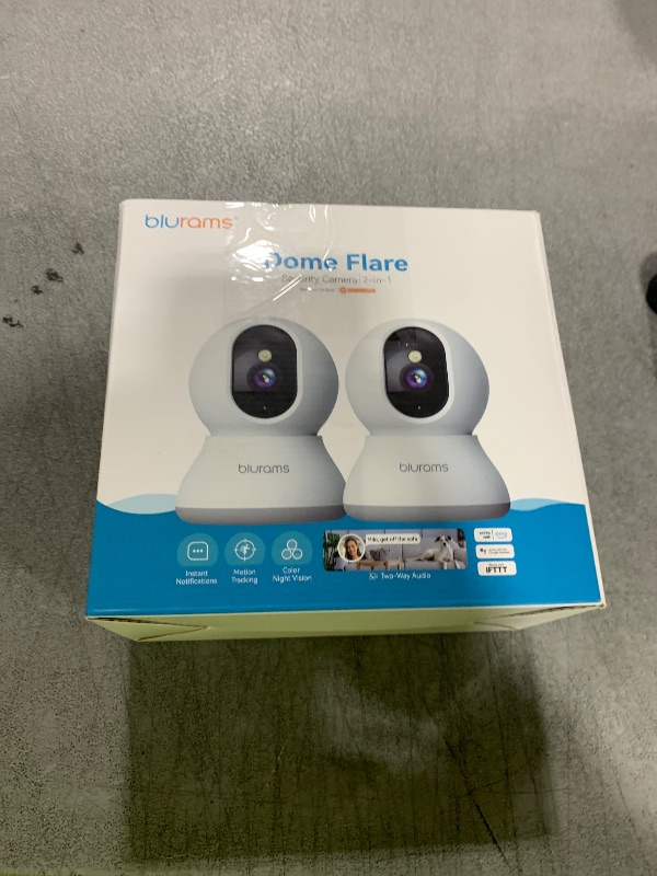 Photo 1 of blurams Cameras for Home Security, 2K Pet Camera with Phone App, 360° PTZ Indoor Cameras, 2-Way Talk, Motion Tracking, Color/IR Night Vision, Cloud&SD, Works with Alexa (2Pack, 5GHz/2.4GHz Dual-Band)