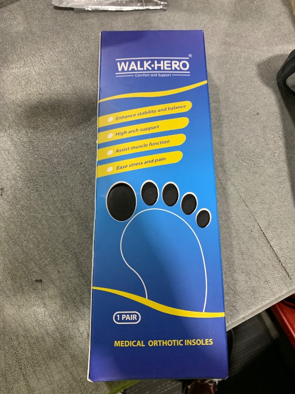 Photo 1 of Inserts Relieve Plantar Fasciitis - Flat Feet Insoles Arch Supports, Orthotic Insoles for Foot Pain Arch Pain Reduce Muscle Fatigue Absorb Shock (Mens 6-6 1/2 | Womens 8-8 1/2)
