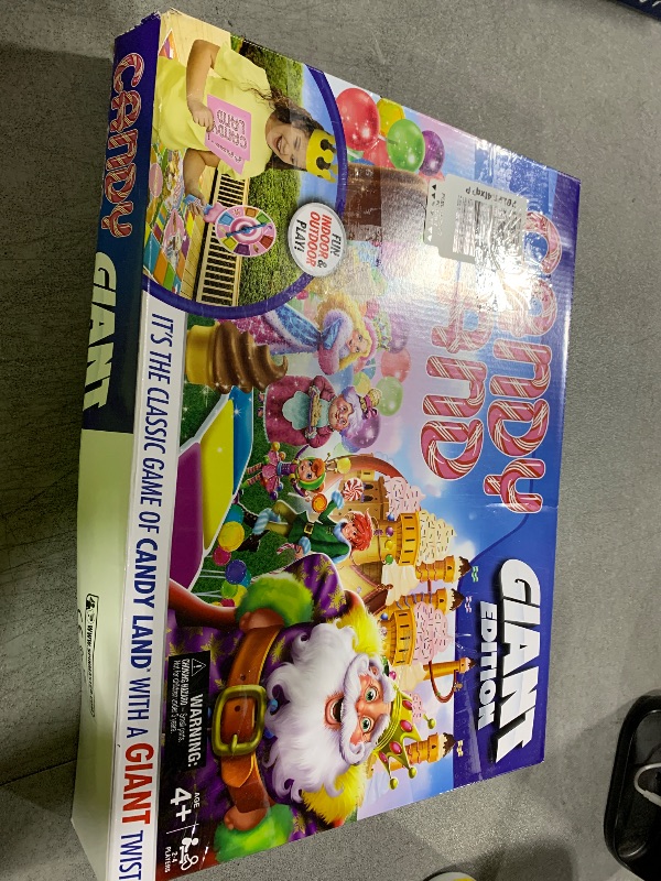 Photo 1 of Spin Master Games, Candy Land Giant Edition, Preschool Game for Indoor & Outdoor Fun with Big Oversized Board, for Family and Kids, 2-4 Players, Ages 4 & Up