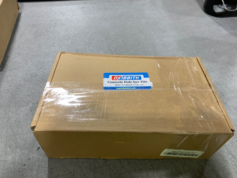 Photo 1 of 4-1/2" Concrete Hole Saw, 115mm Tungsten Steel Core Bit for Cinder Block, Brick, Rock, Plank Walls for Pipes or mini Split Lines, with SDS Plus Shank and 2 Center Positioning Drill Bits.