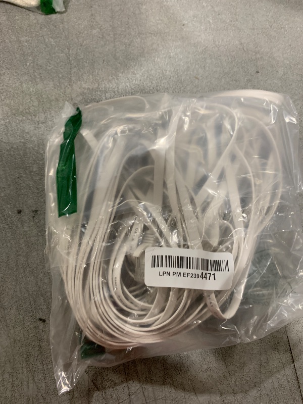 Photo 1 of Jadaol Cat 6 Ethernet Cable 50 ft, Outdoor & Indoor 10Gbps Support Cat8 Cat7 Network, Flat RJ45 Internet LAN Computer Patch Cable for Router, Modem, Switch, Gaming Consoles, Streaming Devices, White