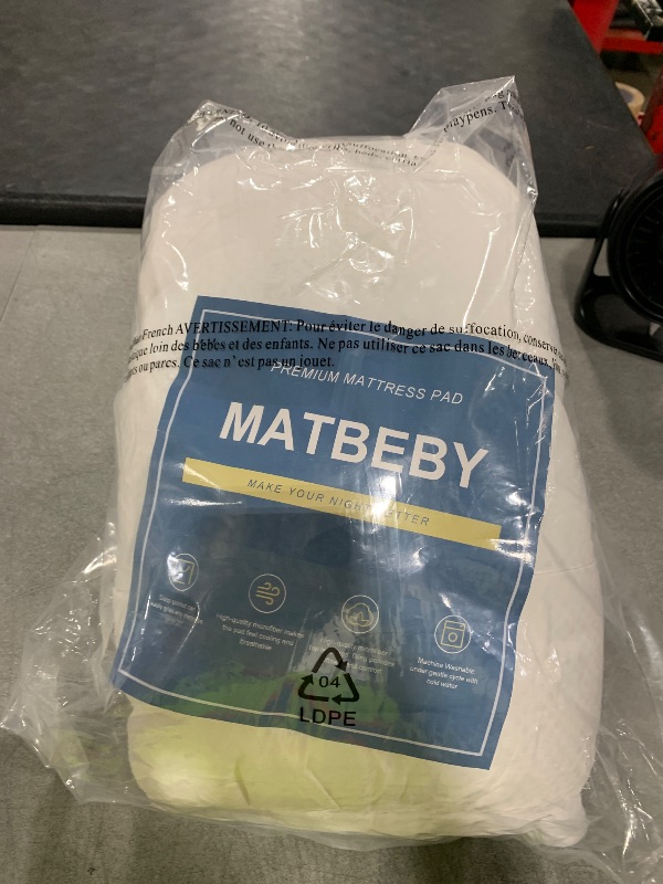 Photo 1 of MATBEBY Twin XL Mattress Pad - Cooling Breathable Mattress Topper, Quilted Fitted Mattress Protector, Pillow Top Mattress Cover with 8-21" Deep Pocket, Soft, Machine Washable, White, Twin Extra Long