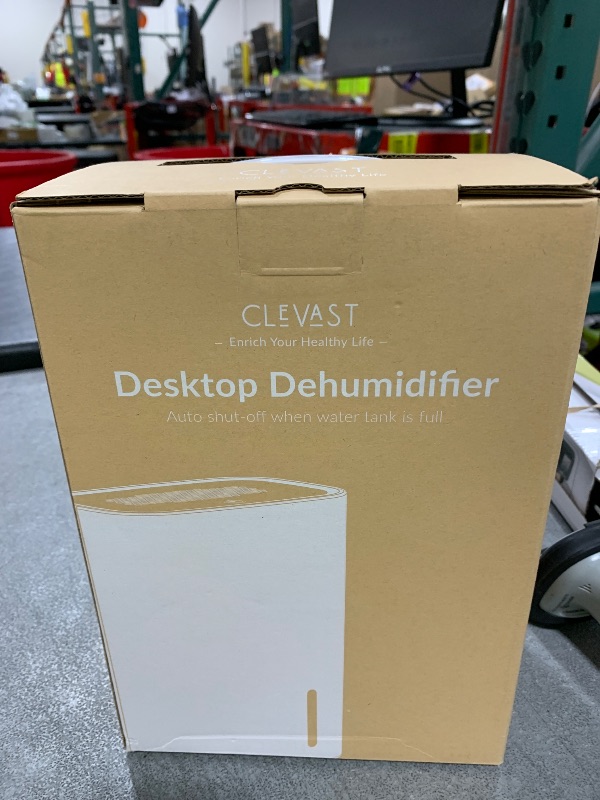 Photo 1 of CLEVAST Small Dehumidifier for Home, 30 OZ Mini Quiet Dehumidifiers for Bedroom, Portable Compact Air Dehumidifier for Room, Bathroom, Closet, RV, Camper, House (Not Cordless)