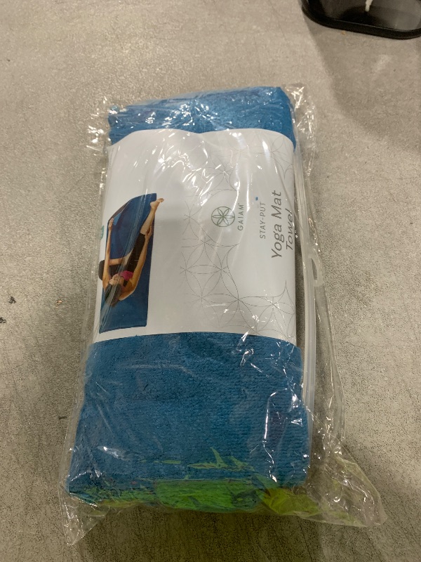 Photo 1 of Gaiam Stay Put Yoga Towel Mat (Fits Over Standard ) Size - 68"L x 24"W