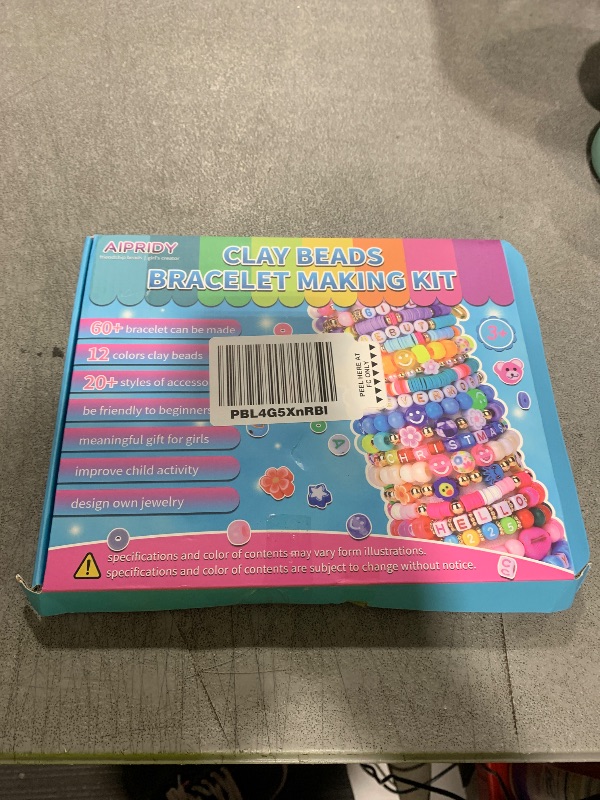 Photo 1 of AIPRIDY 3600 Pcs Girls Toys Bracelet Making Kit, Unicorn/Mermaid Jewelry Activity, Flat College Style Beading for Friendship Jewelry Making, DIY Crafts for 4-12 Girls Birthday Christmas Gifts(Aqua)