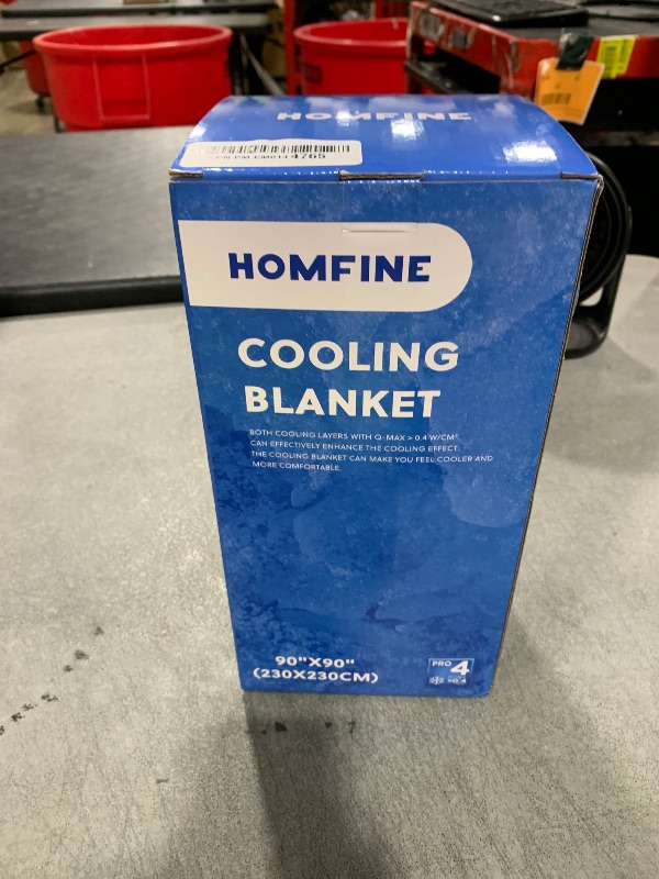 Photo 1 of HOMFINE Cooling Blankets for Hot Sleepers - Summer Blanket Thin Lightweight Breathable Soft Double Side Enhanced Cooling for Bed Couch Sofa, Keep Cool for Night Sweats (Grey, 90 x 90 inches)