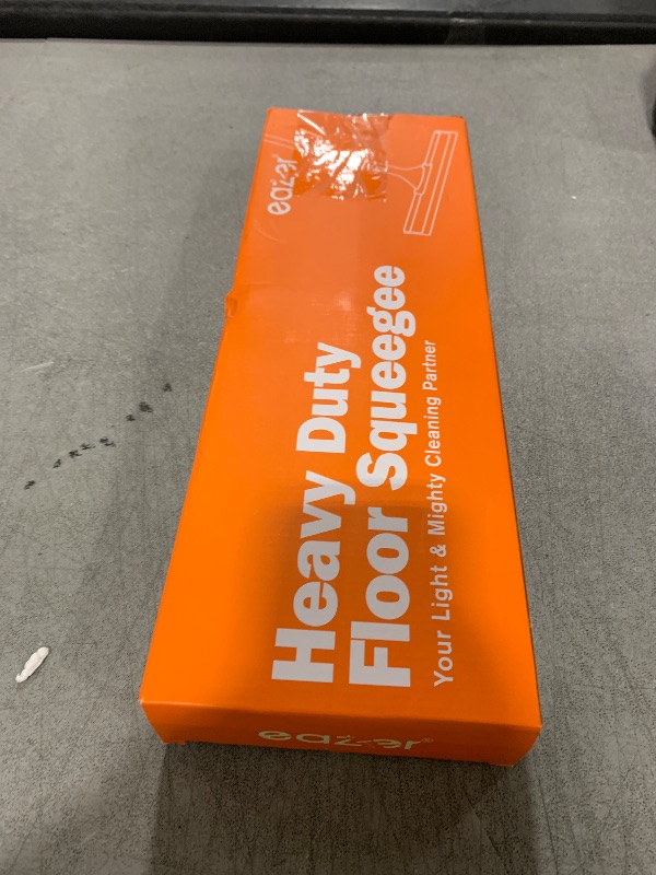 Photo 1 of Eazer Floor Squeegee Broom: Heavy Duty Scrubber with Extendable 50.3'' Aluminum Pole and Rubber Blade for Kitchen, Swimming Pool, Concrete Floors,Shower,Tiles,Garages,Windows,Glass,Pet Hair Removal