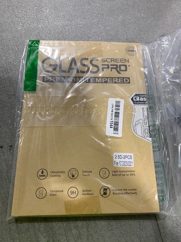 Photo 1 of maomini [ 2 Pack] Tempered Glass Screen Protector for Kindle Fire HD 10 / hd 10 plus Tablet 2023 2021 Release 13th 11th Generation (Clear, 10 Inch Fire 10 2023/2021)