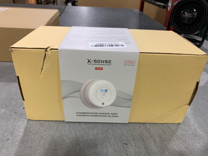 Photo 1 of X-Sense  Detector Carbon Monoxide Detector Combo, 10-Year Battery Smoke Detector with Display, 5-Pack