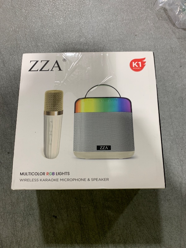 Photo 1 of ZZA Mini Karaoke Machine for Girls and Boys: Sing Anywhere! 2 Wireless Microphone and Built-in Light - Great for Family Party and Birthday Fun for Kids Aged 2-14 Years Old