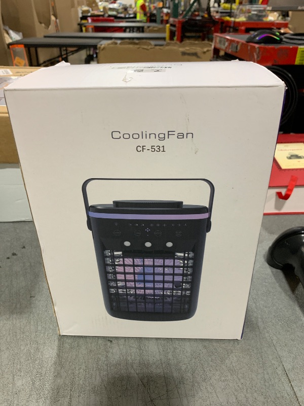Photo 1 of Portable Air Conditioner, Evaporative Air Cooler, 2-4-8H Timer Auto-Off &Remote, Water Tank, Three ultrasonic nozzles, 3-Speed Personal Air Conditioner Cooling Fan