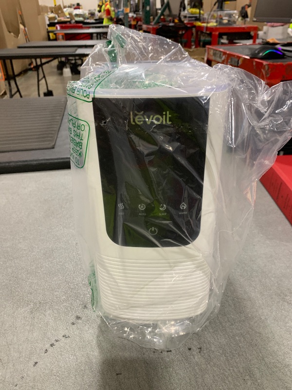 Photo 1 of LEVOIT Humidifiers for Bedroom Home, Smart Warm and Cool Mist Air Humidifier for Large Room, Auto Customized Humidity, Fast Symptom Relief, Easy Top Fill, Essential Oil, Quiet, OasisMist4.5L, White