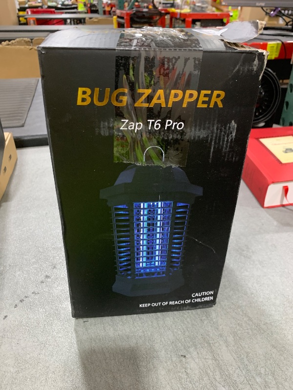 Photo 1 of GOOTOP Bug Zapper Outdoor, Mosquito Zapper, Electric Fly Zapper, Mosquito Killer, Fly Traps, 3 Prong Plug, Flying Insects Zapper Indoor Outdoor 90-130V, 4200V, ABS Plastic Outer (Black)
