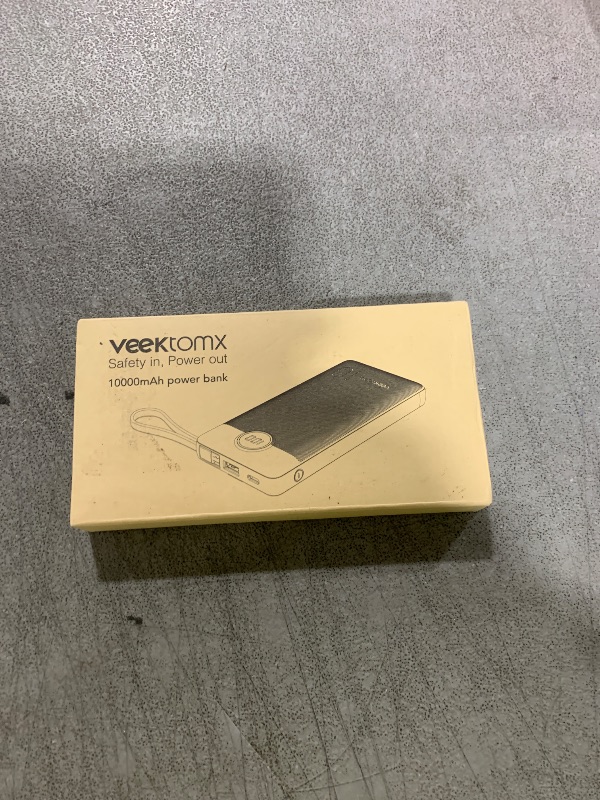 Photo 1 of VEEKTOMX Portable Charger with Built in Cables 10000mAh, Power Bank for iPhone with Wall Plug, Travel Essential Fast Charging USB C Slim External Battery Pack for iPhone16/15/14, Samsung, iPad, etc