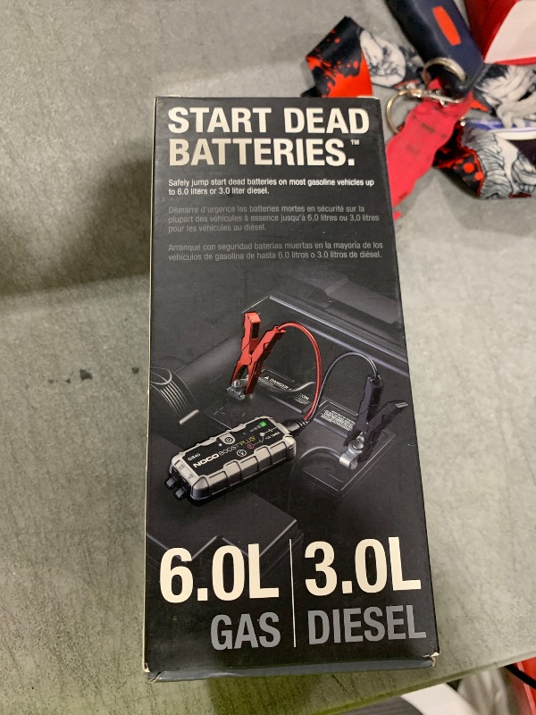 Photo 1 of NOCO Boost GB40: 1000A UltraSafe Jump Starter – 12V Lithium Battery Booster Pack, Portable Jump Box, Power Bank & Jumper Cables - for 6.0L Gas and 3.0L Diesel Engines