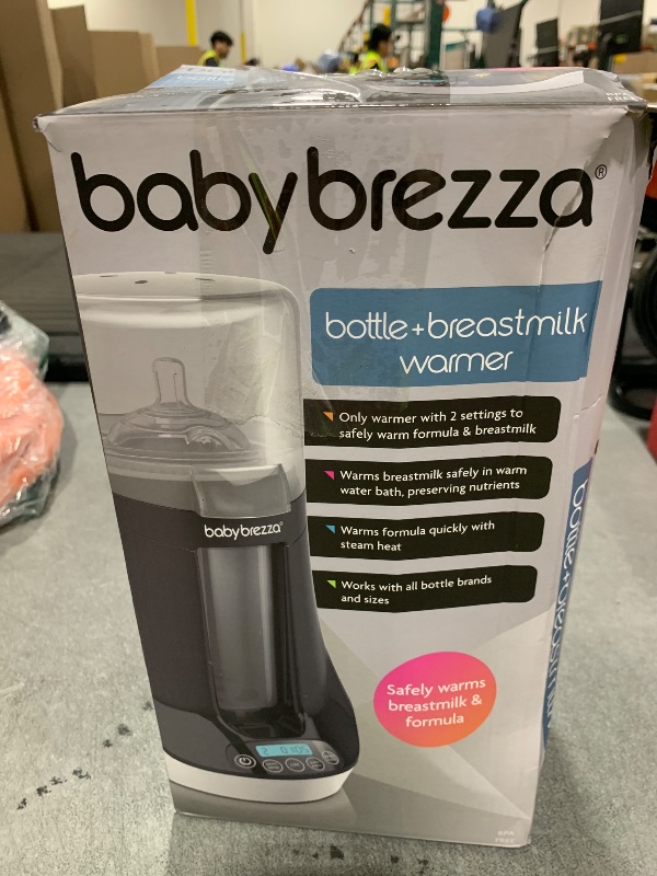 Photo 1 of Baby Brezza Electric Baby Bottle Warmer, Breastmilk Warmer + Defroster - Only Brand with Different Temperatures for Breastmilk + Formula - Universal Fit for All Baby Bottle Sizes + Breastmilk Bags