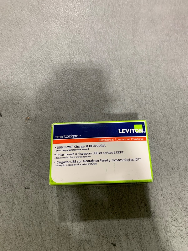 Photo 1 of Leviton GUAC2-W 20A SmartlockPro Self-Test GFCI Combination with Type A & Type-C USB in-Wall, USB Charger for Smartphones and Tablets