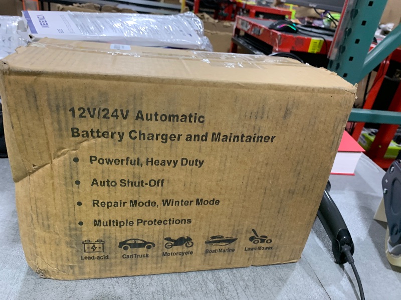 Photo 1 of PCHH 12V 24V Car Battery Charger Heavy Duty, 0-15A Automatic Battery Maintainer, Smart Trickle Charger with Auto Shutoffs, Repair, Winter Mode, for Automotive Car Truck Motorcycle RV AGM Deep Cycle
