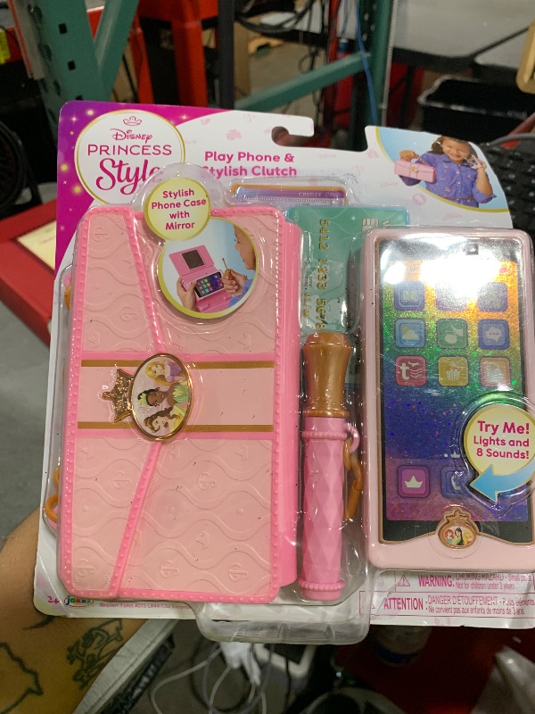 Photo 1 of Disney Princess Style Collection Phone Includes 1 Play Phone, 1 Clutch Case, 1 Play Lip Gloss with Lid and 2 Play Credit Cards