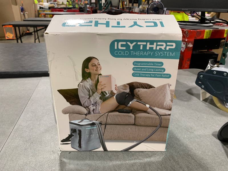 Photo 1 of ICYTHRP Cold Therapy Machine with Programmable Timer, Portable Ice Machine for Knee After Surgery, Knee Replacement Recovery System for Pain Relief w/Compression Pad for Shoulder, Hip and Ankle