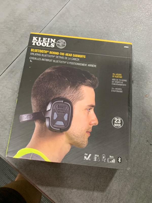 Photo 1 of Klein Tools AESBH1 Bluetooth Earmuffs, for Loud Jobsites, 70hr Runtime