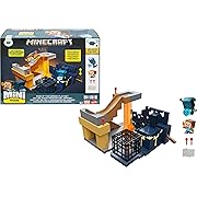 Photo 1 of Mattel Minecraft Mini Mode Playset, Rise of the Warden Set with 2 Minis including Steve & Warden Figures & DLC Code
