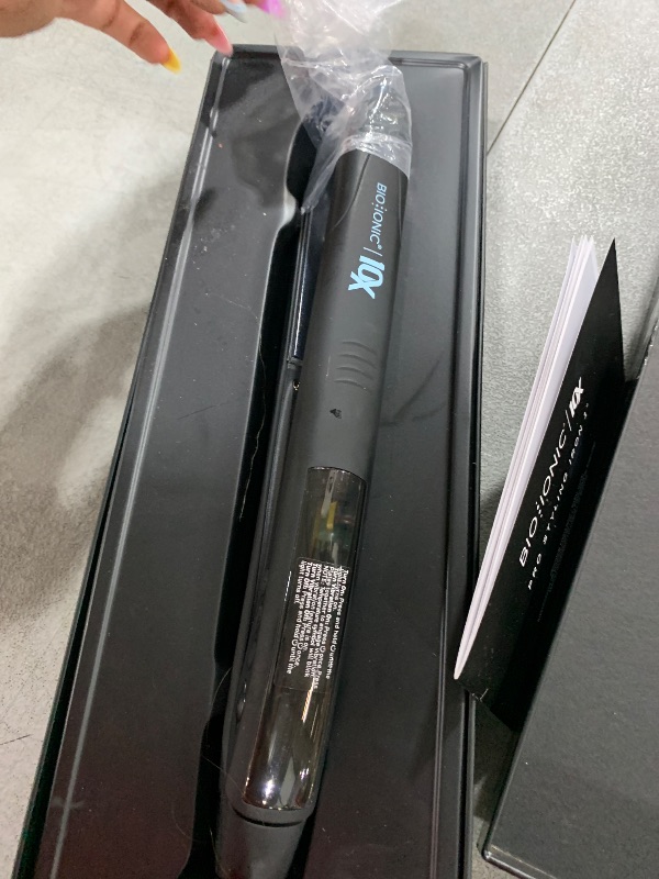 Photo 1 of Bio Ionic 10X Styling Iron, 1" Hair Straightener with Moisturizing Heat Technology, Flat Iron for 10-Minute Styling, Hair Straightener and Curler