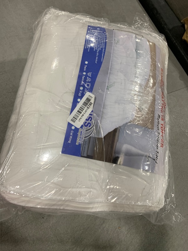 Photo 1 of Ultra Soft Full Size Mattress Topper - Viscose Made from Bamboo Pillow Top Mattress Pad for Back Pain Relief - Naturally Cooling for Hot Sleepers, Green