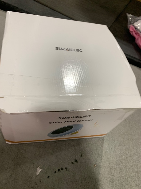 Photo 1 of SURAIELEC Solar Pool Ionizer, Copper Pool Ionizer for Above Ground Pool, Chlorine-Free Sun Shock Pool Purifier with Copper Anode, Floating Pool Cleaner Up to 45000 Gallons, Fresh & Salt Water