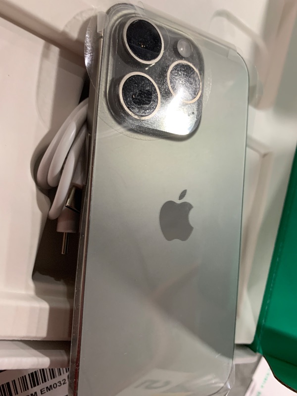 Photo 1 of Apple iPhone 15 Pro, 128GB, Natural Titanium - Unlocked (Renewed Premium)